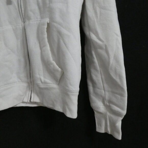 AEROPOSTALE | small | White Zip-Up Hooded Sweatshirt | Bold Aero NY Print Front - Picture 9 of 15